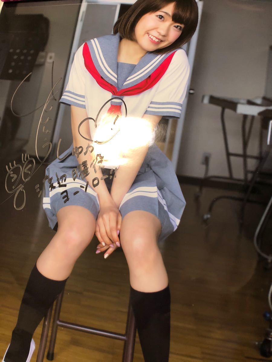 ラブライブ サンシャイン aqours 斉藤朱夏 サイン入りポスター ラブライブ サンシャイン aqours 斉藤朱夏 サイン入りポスター