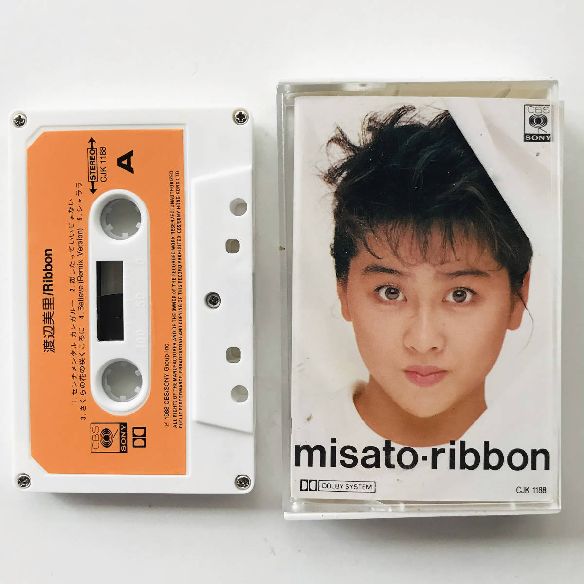 貴重レア・カセットテープ‥渡辺美里〔MISATO・RIBBON〕リボン_画像1