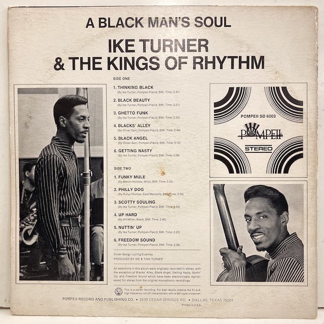 ★即決 Ike Turner & the Kings of Rhythm / A Black Man's Soul 白黒cvr レア・グルーヴ A to Z 完全版 掲載作品。_画像3