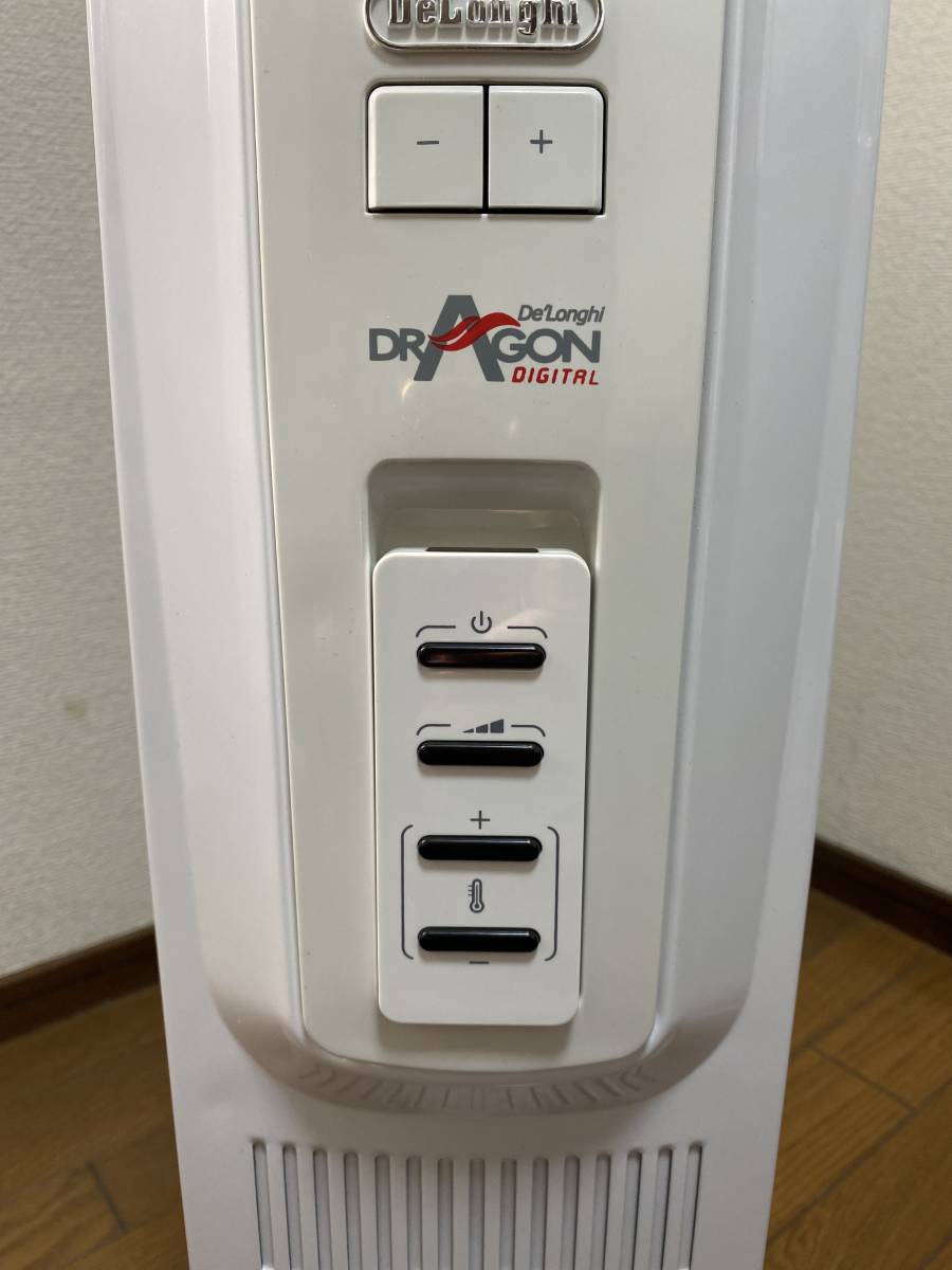 delonghi デロンギ DRAGON DIGTAL ドラゴン デジタル TDD0915W オイル ヒーター ECO リモコン 509_画像3