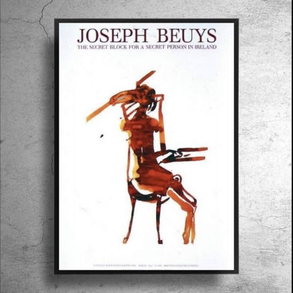 希少！現代美術家「ヨーゼフ・ボイス」1988年ドイツでの個展ポスター