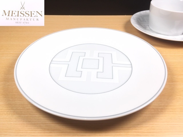 品格】 Meissen マイセン コスモポリタン ホワイトパレス コーヒーC/S
