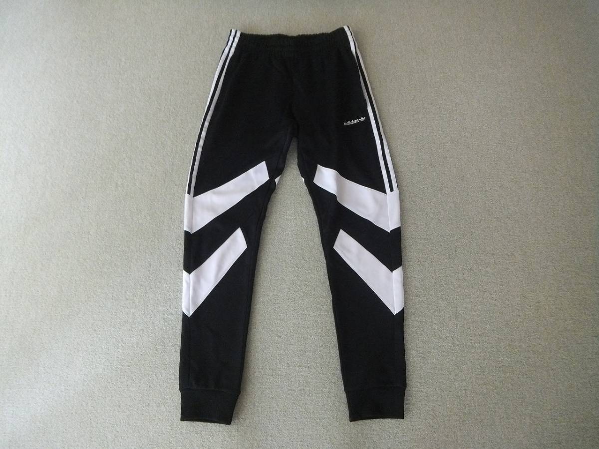 希少 4点セット adidas Originals PALMERSTON SWEAT JOGGERS PANTS WINDBREAKER BLACK WHITE セットアップ テーパード ジョガーパンツ L_画像１