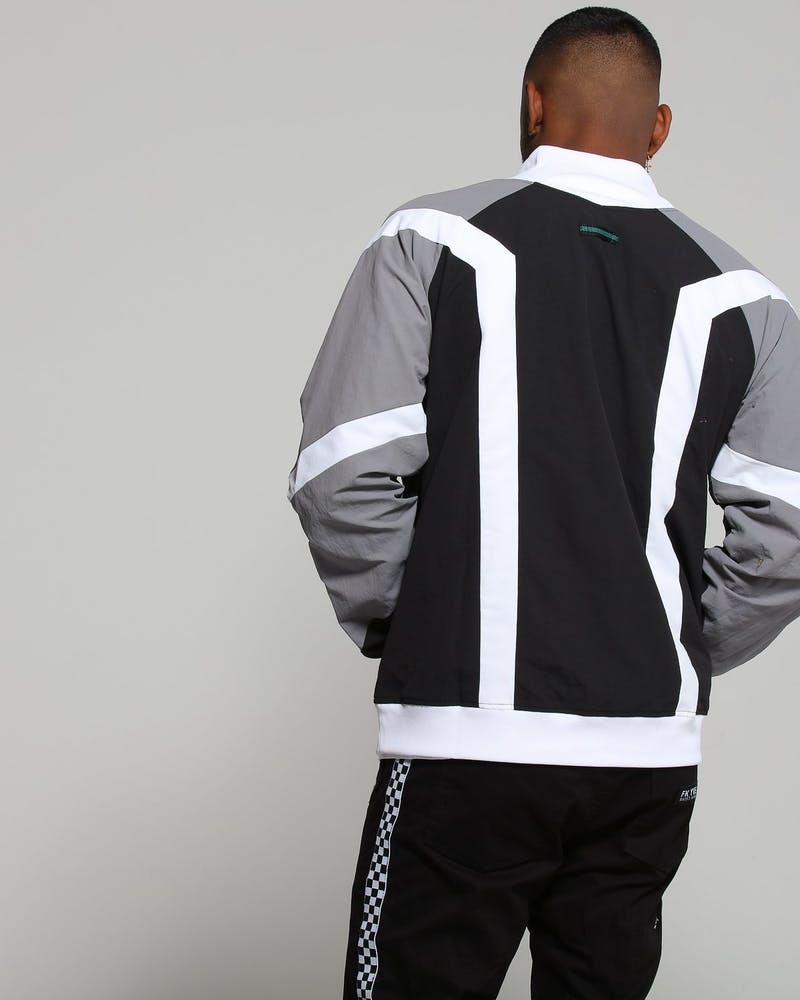 希少 adidas Originals EQT BLOCK WINDBREAKER RETRO TRACK JACKET PANTS GRAY WHITE 上下 セットアップ リラックスフィット O XO｜PayPayフリマ