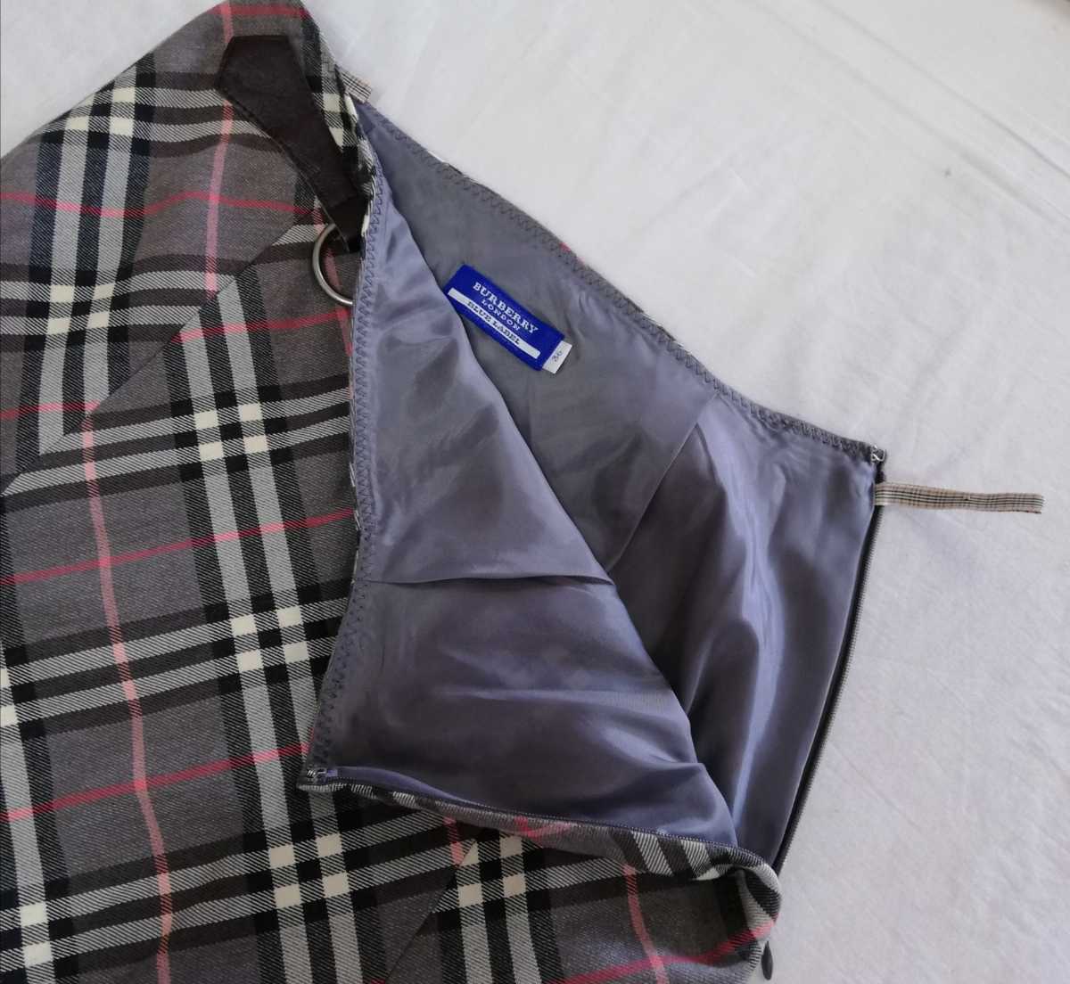  Burberry Blue Label BURBERRY BLUE LABEL skirt check pattern 36