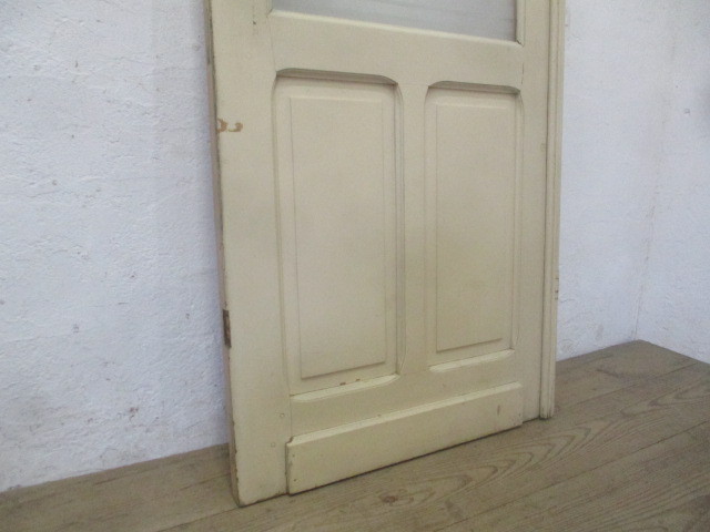taQ010*(3)[H201cm×W71,5cm]* England antique * glass entering. -ply thickness . old wooden door * fittings gate entranceway door Britain furniture M.1