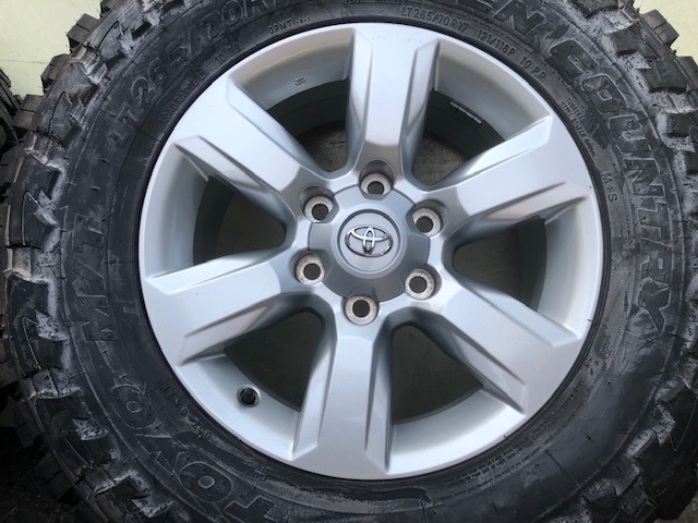 LAND CRUISER PRADO 150系プラド純正アルミ +25 265/70R17 LT新品 TOYO M/T OPEN COUNTRYオープンカントリー HILUX SURFサーフランクル FJ_画像5