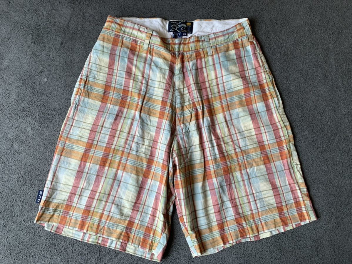 Yahoo!オークション - 90s 30 old stussy インド綿 マドラス Yahoo!オークション - 90s 30 old stussy インド綿 マドラス
