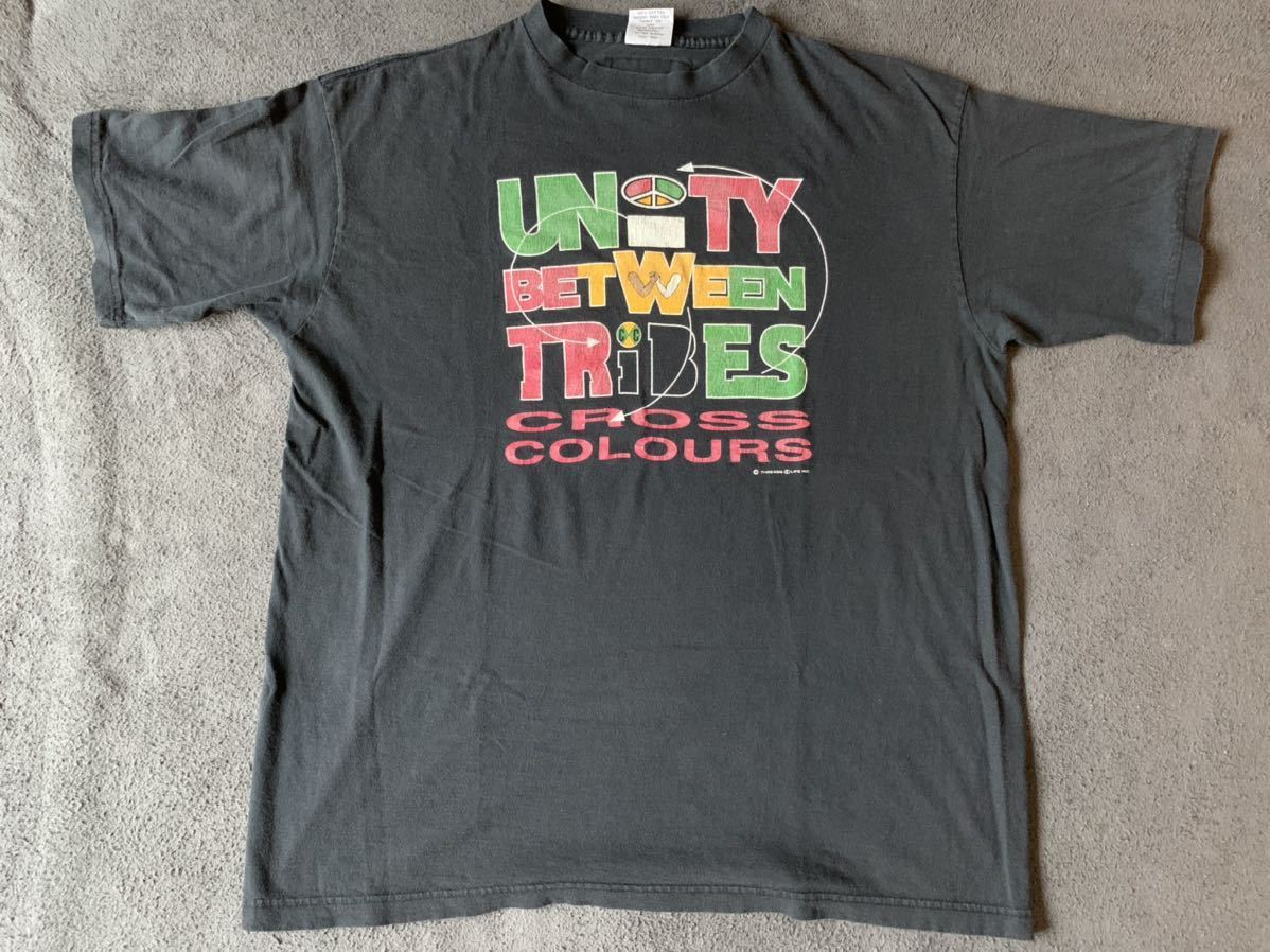 80s 90s cross colors ビンテージ Tシャツ クロスカラーズ クロカラ vintage アメリカ製 USA製 hip hop