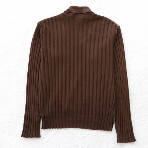 上質 Herms エルメス 山羊革 スエード スウェード×シルクウールニット ドッキングプルオーバー セーター sweater knit Suede leather A101_画像6