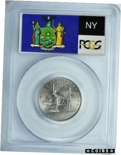 金貨 銀貨 硬貨 アンティークコイン 2001-P NEW YORK STATE QUARTER 25c BU #3216