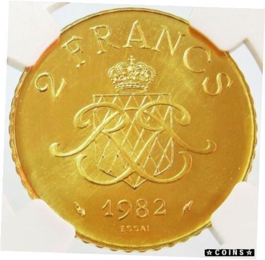 金貨 銀貨 硬貨 アンティークコイン 1982 GOLD MONACO PATTERN ESSAI 2 FRA #1902(貨幣)｜売買された