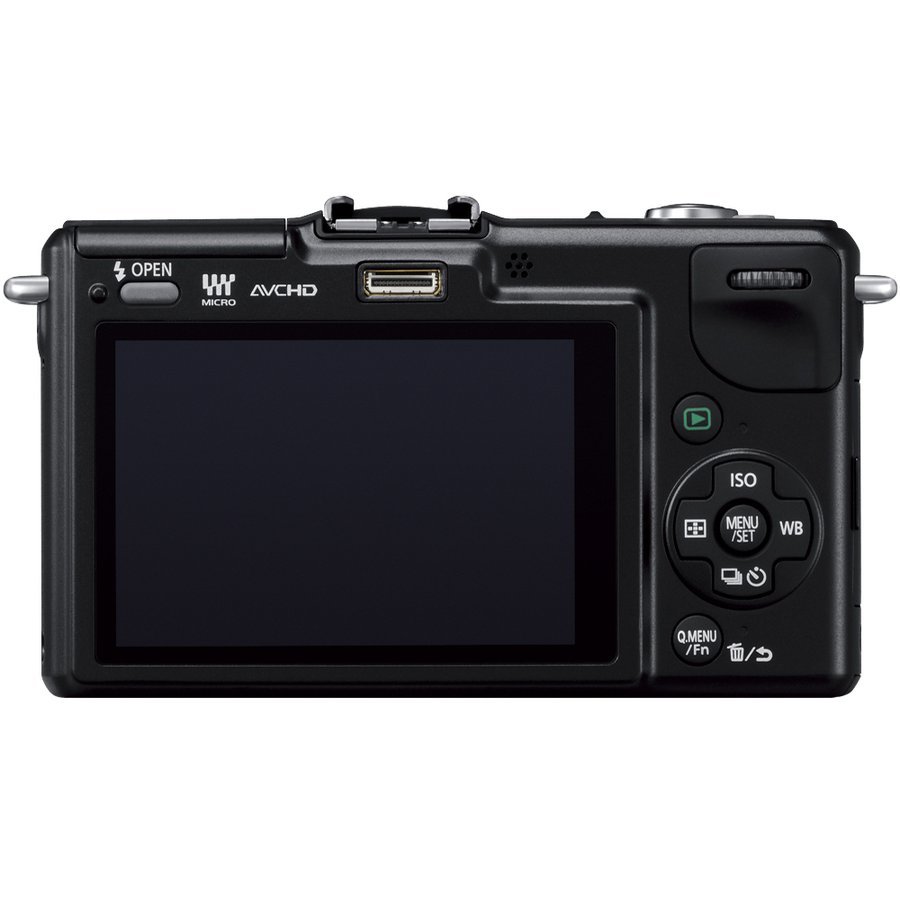 パナソニック Panasonic LUMIX DMC-GF2 単焦点 レンズキット ブラック ミラーレス一眼レフ カメラ 中古_画像4