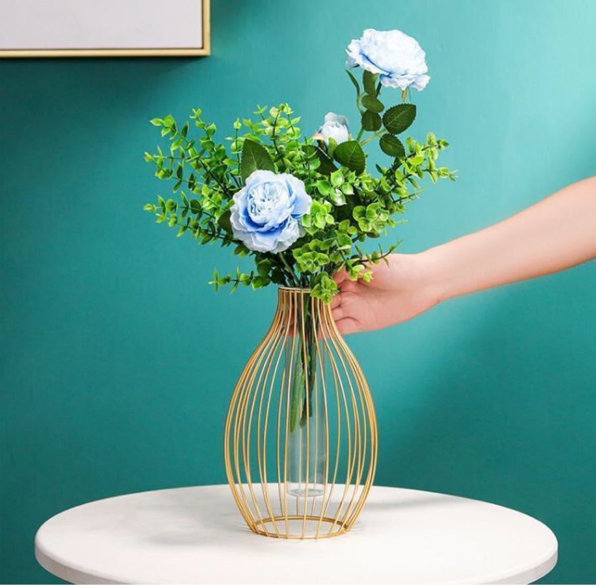 Paypayフリマ フラワーベース 花瓶 フランフラン 北欧 韓国 ゴールド ワイヤー ランタン型 Paypayフリマ フラワーベース 花瓶 フランフラン 北欧 韓国 ゴールド ワイヤー ランタン型