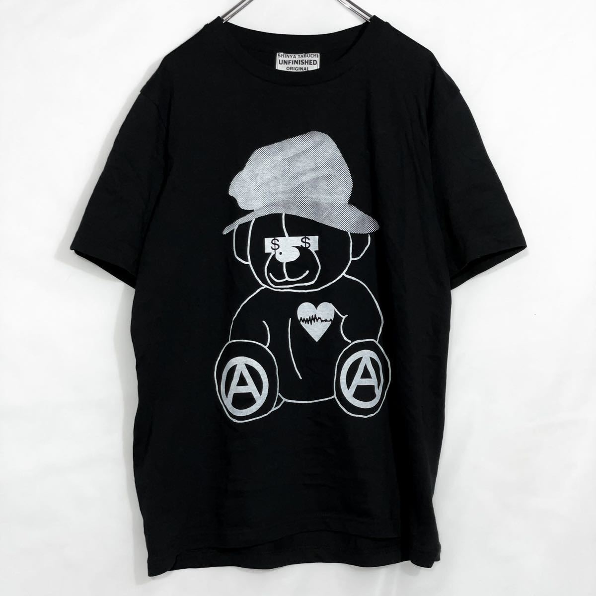 UNFINISHED anarchybear T shirt blackセディショナリーズseditionariesアナーキーシャツ_画像1