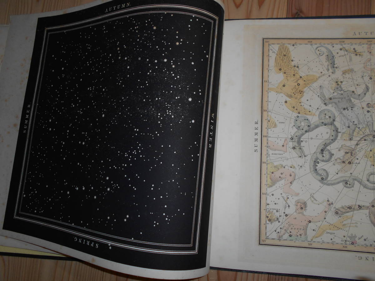 アンティーク、天文、宇宙、星座早見盤、彩色銅版画、イギリス1842年『ミドルトン星図帳』Star map, Planisphere, Celestial atlas - 天文、宇宙 アンティーク、天文、宇宙、星座早見盤、彩色銅版画、イギリス1842年『ミドルトン星図帳』Star map, Planisphere, Celestial atlas - 天文、宇宙
