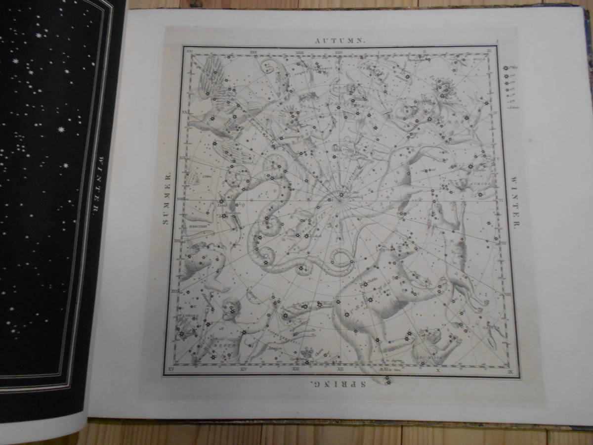 即決イギリス1842年『ミドルトン星図帳』アンティーク、天文、宇宙、星座早見盤、銅版画、Star map, Planisphere, Celestial atlas_画像3