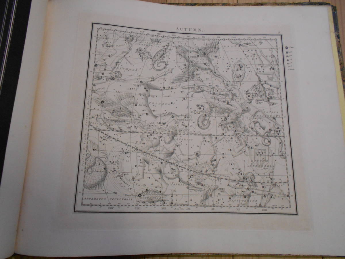 即決イギリス1842年『ミドルトン星図帳』アンティーク、天文、宇宙、星座早見盤、銅版画、Star map, Planisphere, Celestial atlas_画像10