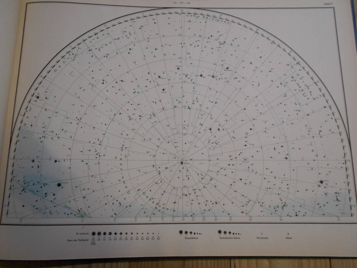 即決アンティーク、天文、宇宙、星座早見盤、天体観測、ドイツ1956年『コール・フェルスマン星図』Star map, Planisphere, Celestial atlas_画像2