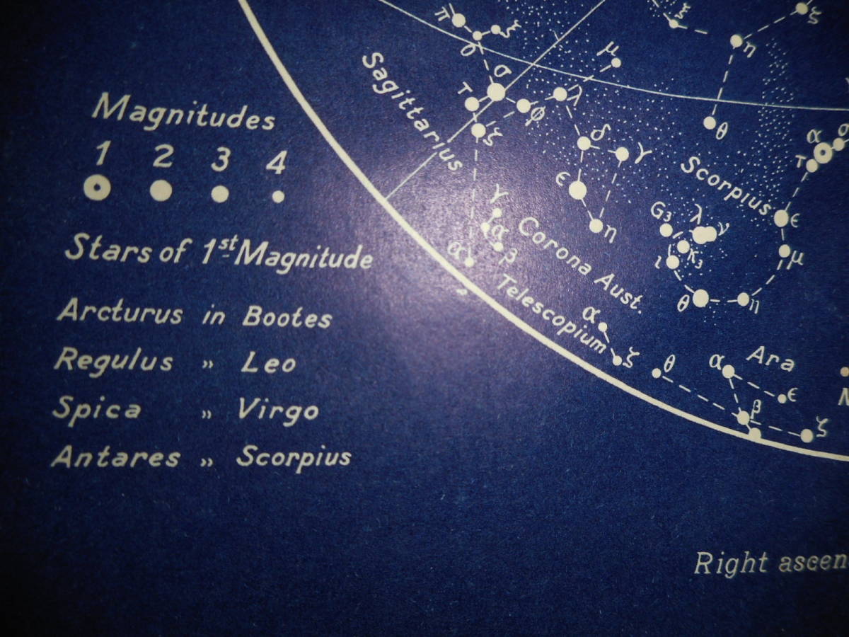 即決アンティーク古天文書astronomy星座早見盤、天体観測、1943年『エジプト用星図』 即決アンティーク古天文書astronomy星座早見盤、天体観測、1943年『エジプト用星図』