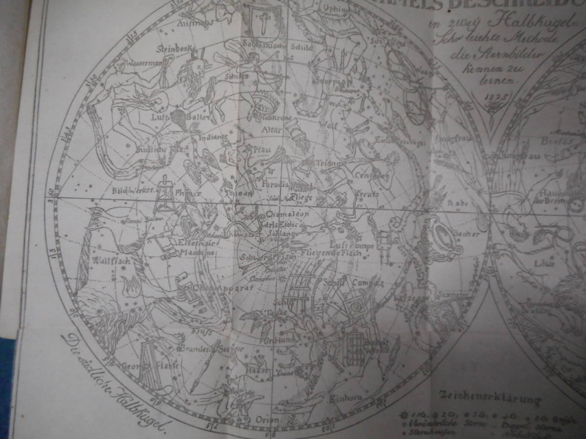 アンティーク、古天文書astronomy星座早見盤、天体観測、1825年『エッケル両半球星図』天体望遠鏡Star map, Planisphere, Celestial atlas - 天文、宇宙 アンティーク、古天文書astronomy星座早見盤、天体観測、1825年『エッケル両半球星図』天体望遠鏡Star map, Planisphere, Celestial atlas - 天文、宇宙