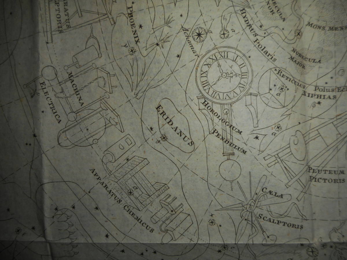 即決アンティーク古天文書astronomy星座早見盤ボーデの星図1810年『ガスタフ両半球星図』銅版画、Star map, Planisphere, Celestial atlas 自然科学と技術 即決アンティーク古天文書astronomy星座早見盤ボーデの星図1810年『ガスタフ両半球星図』銅版画、Star map, Planisphere, Celestial atlas 自然科学と技術