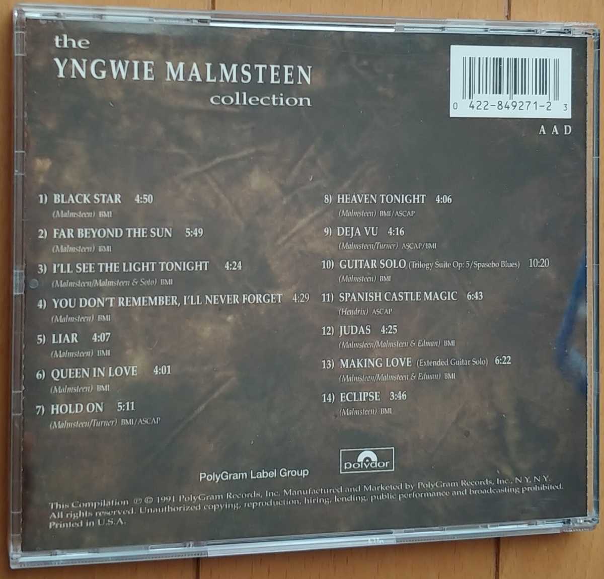YNGWIE MALMSTEEN☆「The Yngwie Malmsteen Collection」輸入盤