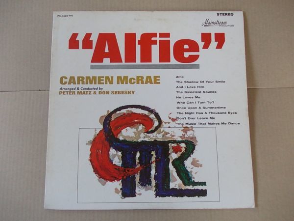 P6209　即決　LPレコード　カーメン・マクレエ『アルフィーを歌う』　国内盤_画像1