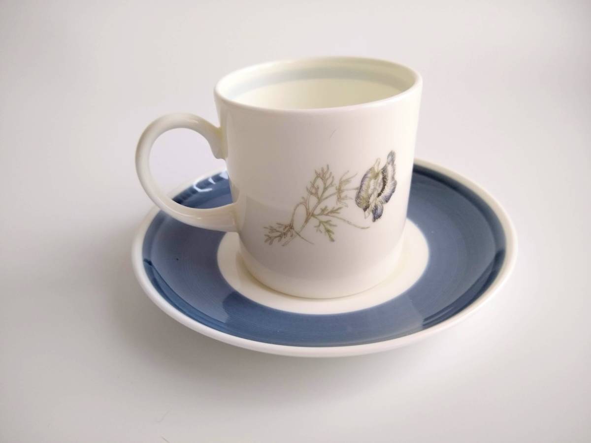 ■WEDGWOOD スージークーパー グレンミスト デミタスカップ＆ソーサー コーヒー SUSIE COOPER　"GLEN MIST" CUP&SAUCER　②_画像4