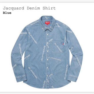 XL 確実正規品 Supreme 最大97％オフ！ Jacquard Denim Shirt ジャッカード デニムシャツ 美中古 限定品 2017AW 17FW 青 ブルー シュプリーム Blue