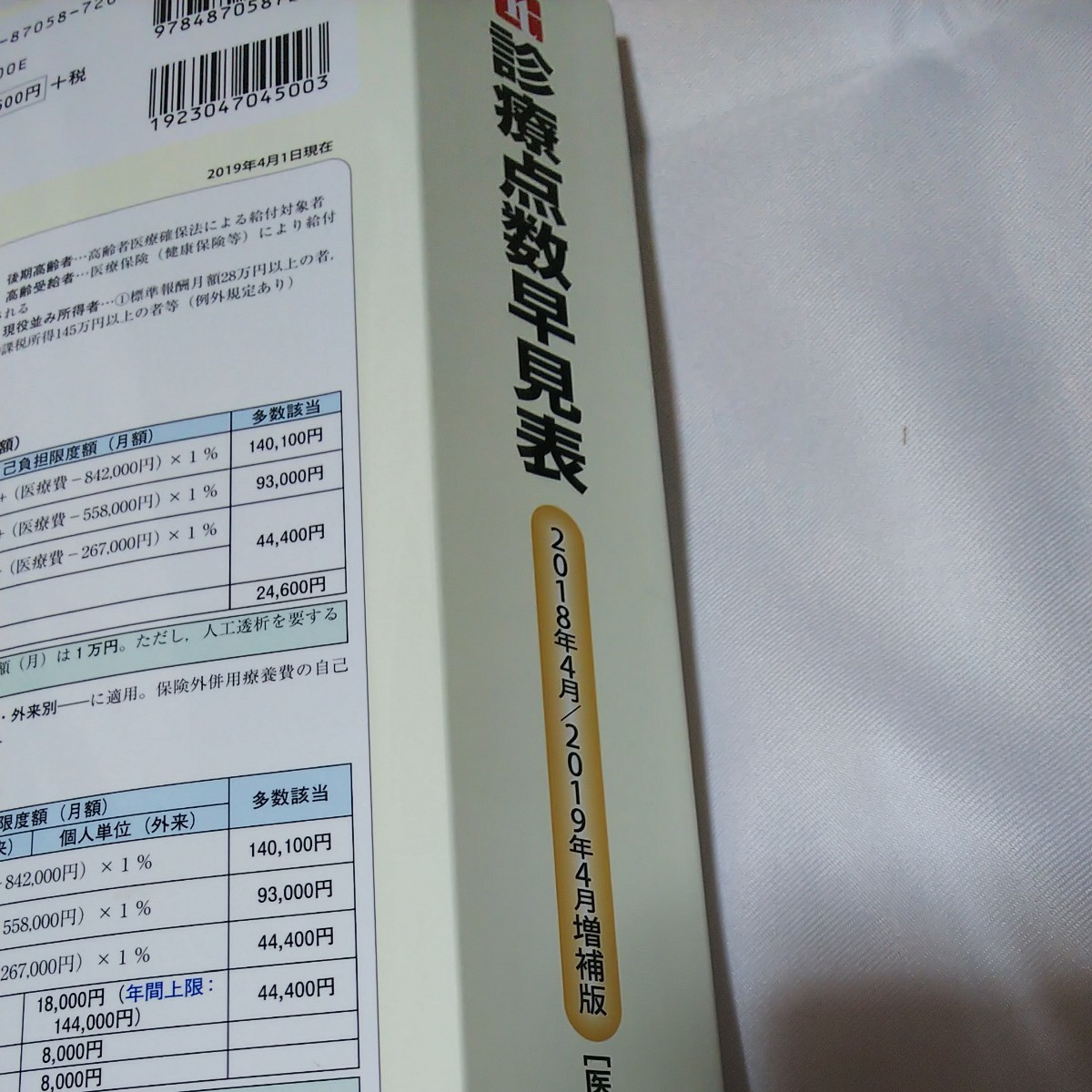 診療点数早見表 医学通信社2019年4月