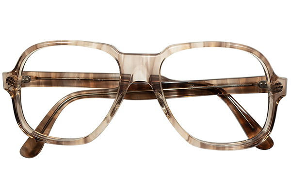 神秘的生地感 タート後期然 1960s-70s デッド USA製オリジナル TART OPTICAL タートオプティカル ACE HIGH  size54/20 BROWN SILK 眼鏡