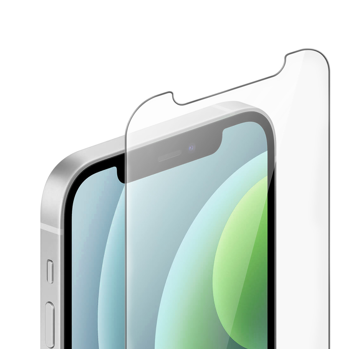 2枚セット iPhone12/12pro 6.1インチ 用 ガラスフィルム 強化ガラス 保護フィルム ガイド枠 簡単取り付 送料無料_画像2