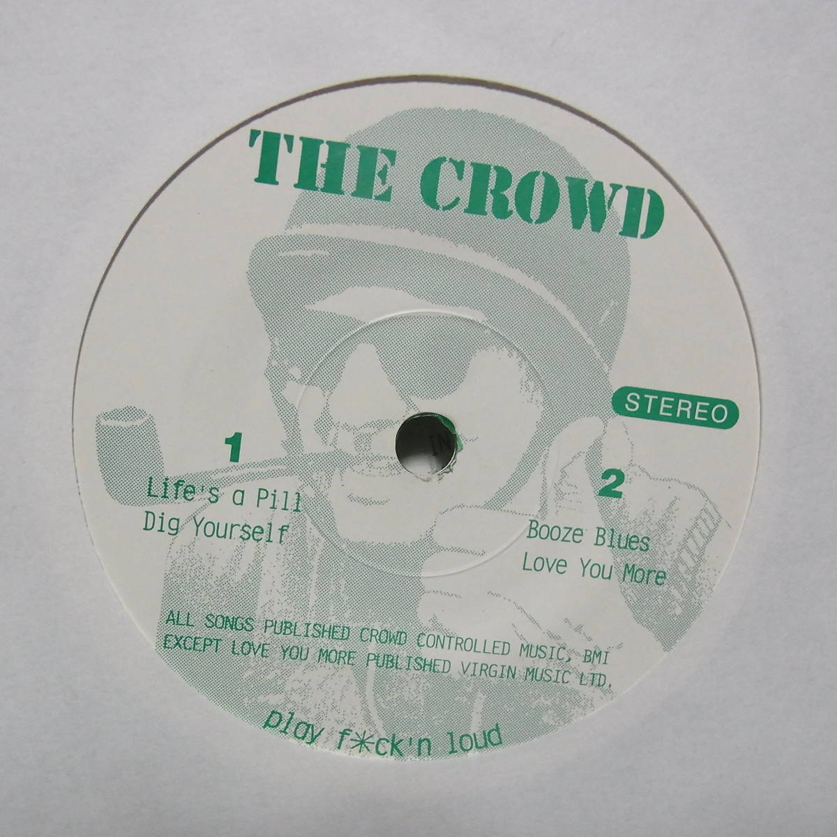 アナログ 7INCH EP ● 輸入盤 The Crowd Dig Yourself Lethal Records - LETHAL-3-2011 ～ GREEN LBELの画像4