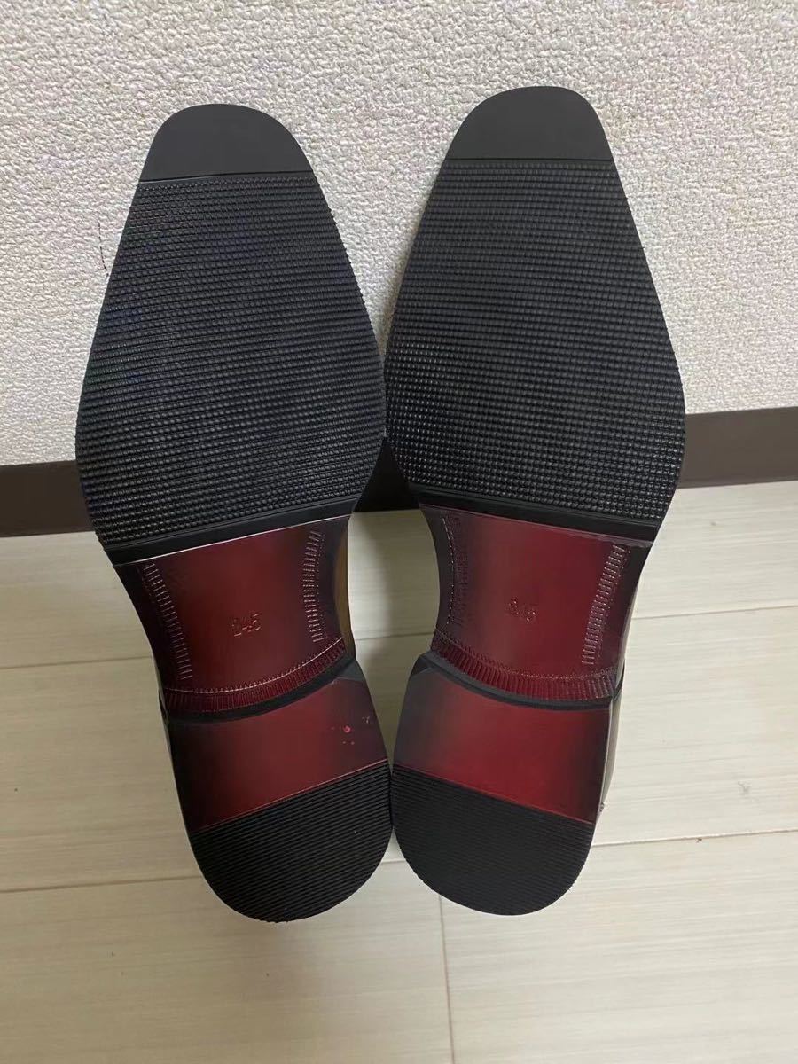 ビジネスシューズ 本革 Uチップ革靴 紳士靴 メンズ ドレスシューズ 24.5cm