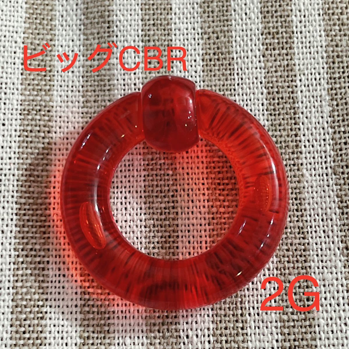 2G красный большой CBR акрил серьги-кольца колпак tib бисер кольцо 
