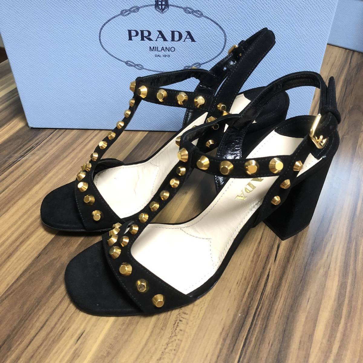 ☆日本の職人技☆ ヒール パンプス サンダル レディース PRADA 新品