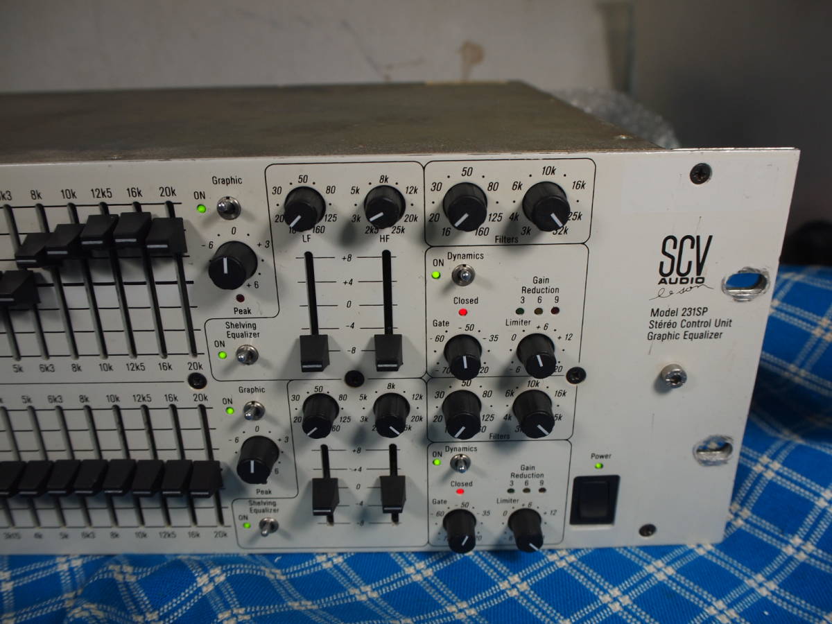 [15 anniversary thanks sale ]SCV AUDIO France made multifunction graphic equalizer EQ231SP working properly goods [3 months guarantee ] 1997 year at that time 385000 jpy 