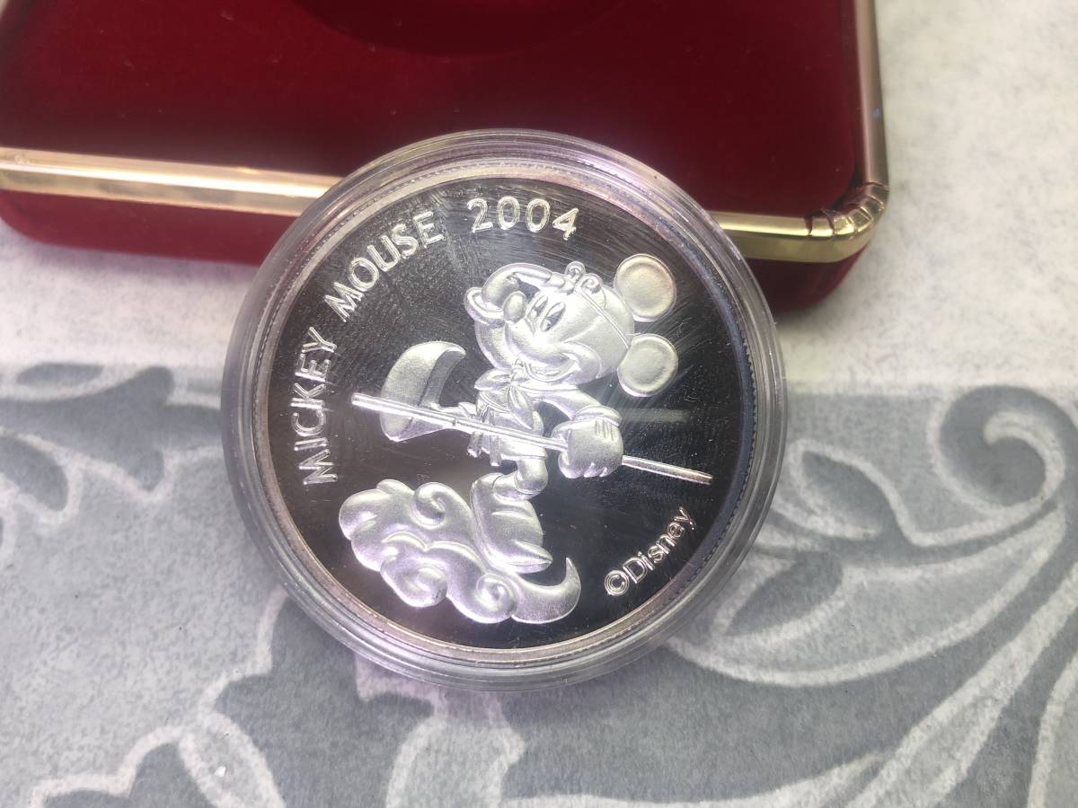 MICKEY MOUSE 2004 Disney 99.9 SILVER 1 OZの画像2