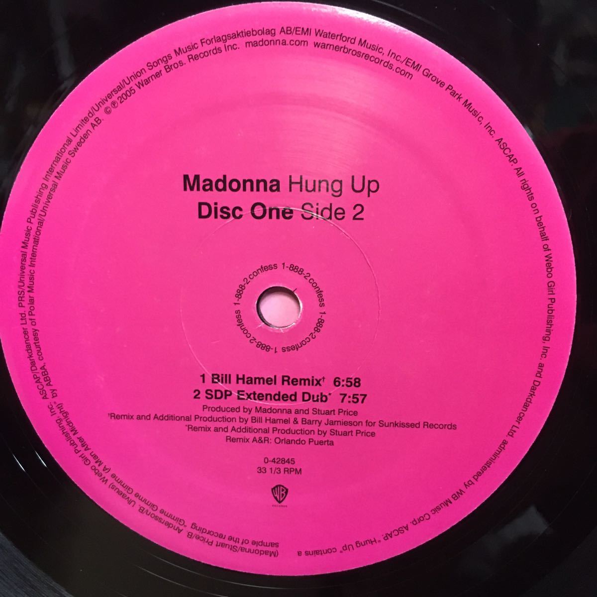 12' 2枚組US盤 MADONNA / HUNG UP ※ Album Version / Tracy Young's Get Up And Dance Groove / SDP Extended Vocal 他の画像4