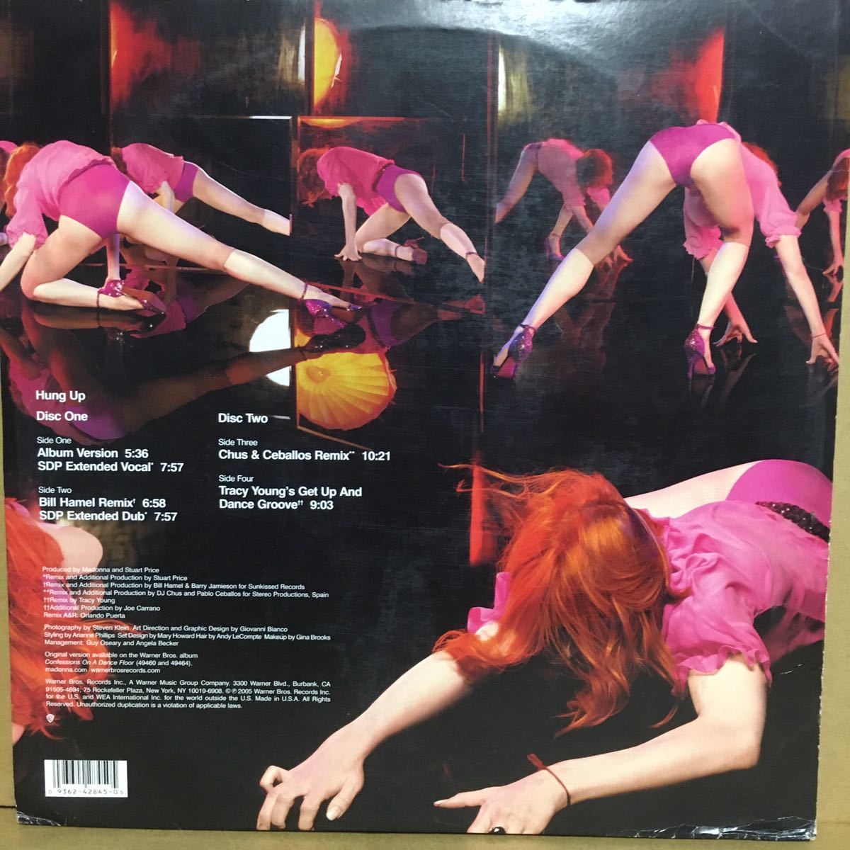 12' 2枚組US盤 MADONNA / HUNG UP ※ Album Version / Tracy Young's Get Up And Dance Groove / SDP Extended Vocal 他の画像2