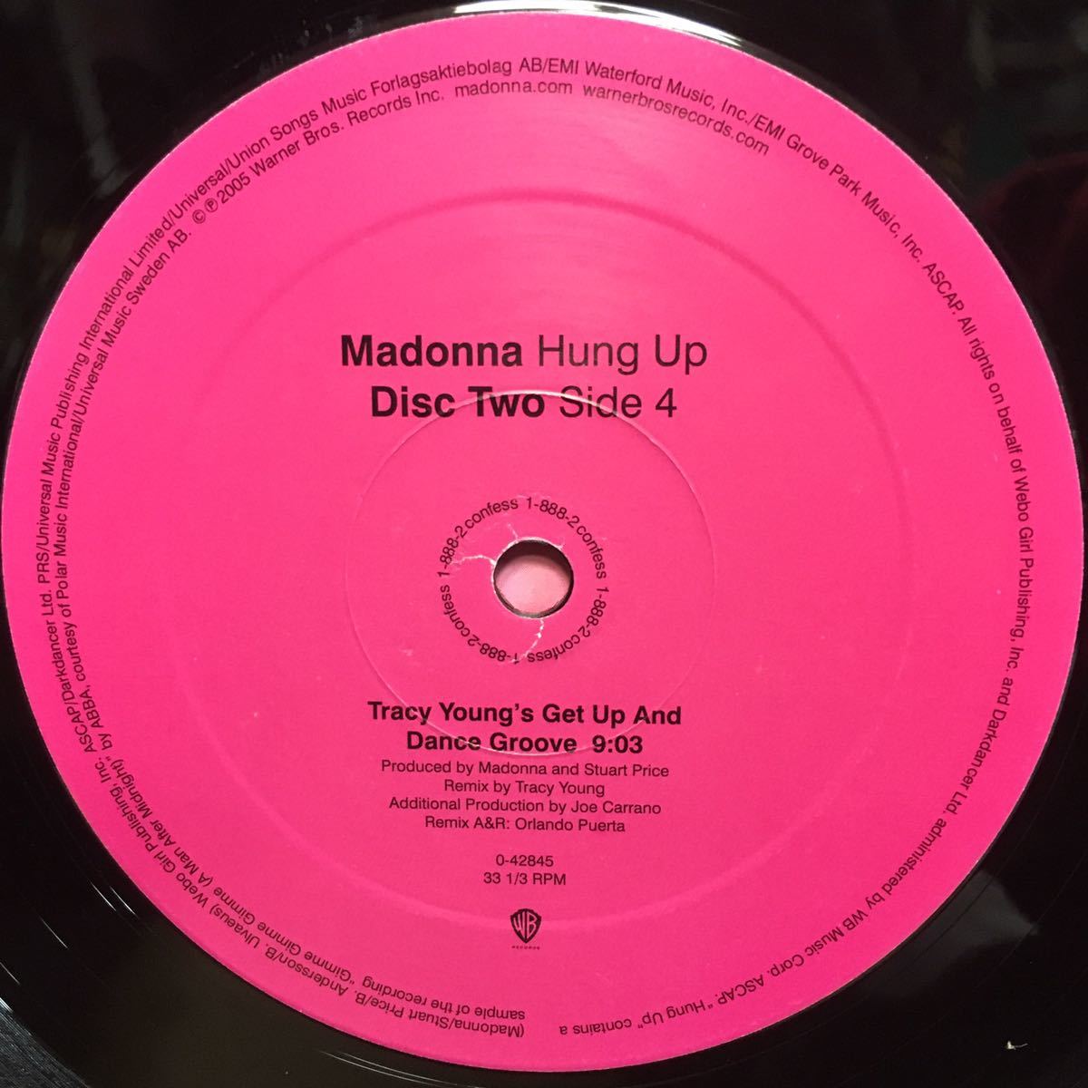 12' 2枚組US盤 MADONNA / HUNG UP ※ Album Version / Tracy Young's Get Up And Dance Groove / SDP Extended Vocal 他の画像6