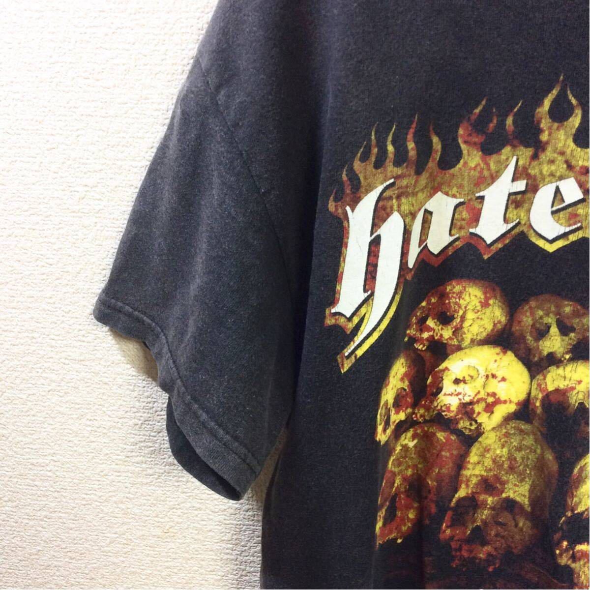 激レア！ヘイトブリード Hatebreed ”The Rise of Brutality”半袖Tシャツ S 黒 ブラック系 バンドT バンT メタルコア ハードコアパンク_画像4