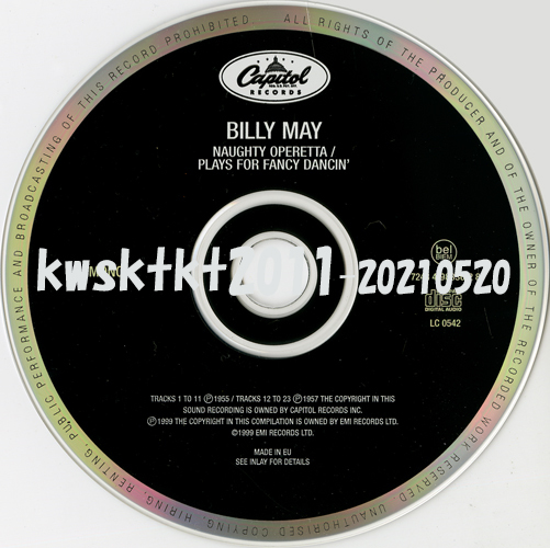 7243-4-98836-2-8★Billy May　Naughty Operetta!/Plays for Fancy Dancin'_画像3