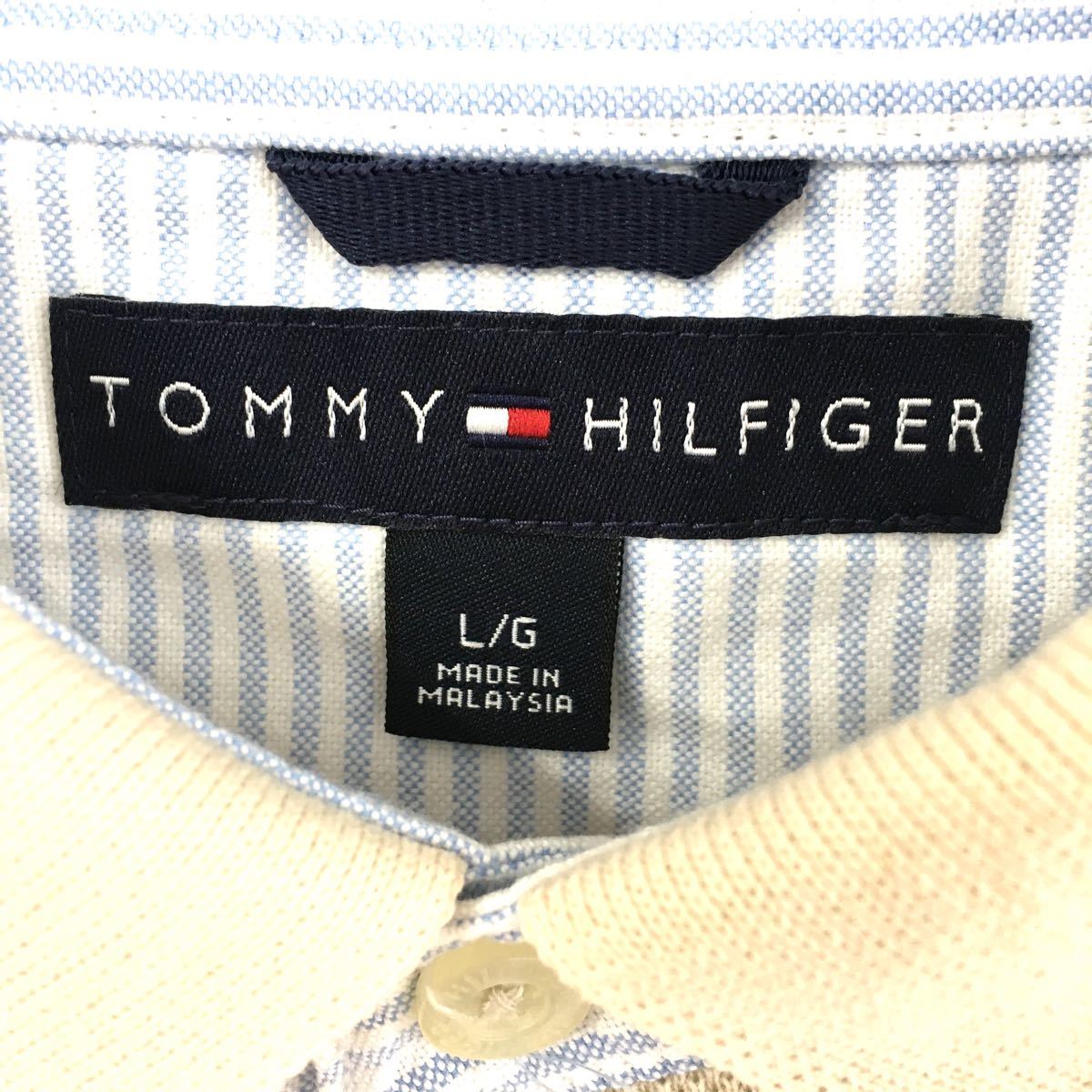 【美品♪】TOMMY HILFIGER 半袖 ポロシャツ メンズ L11 FT