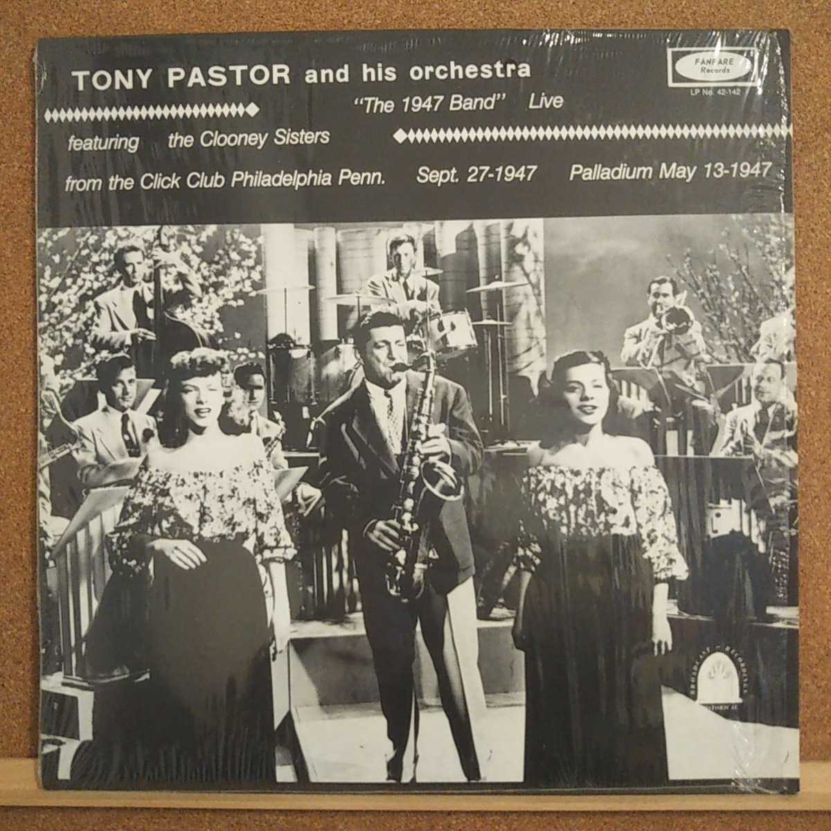 LP(シュリンク)TONY PASTOR & His Orchestra//featuring THE CLOONEY SISTERS(LP42-142)【同梱可能6枚まで】_画像1
