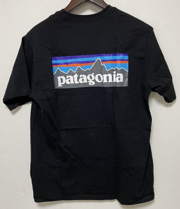 パタゴニア Tシャツ 38504 サイズS ブラック P-6ロゴ レスポンシビリティー PATAGONIA メンズ
