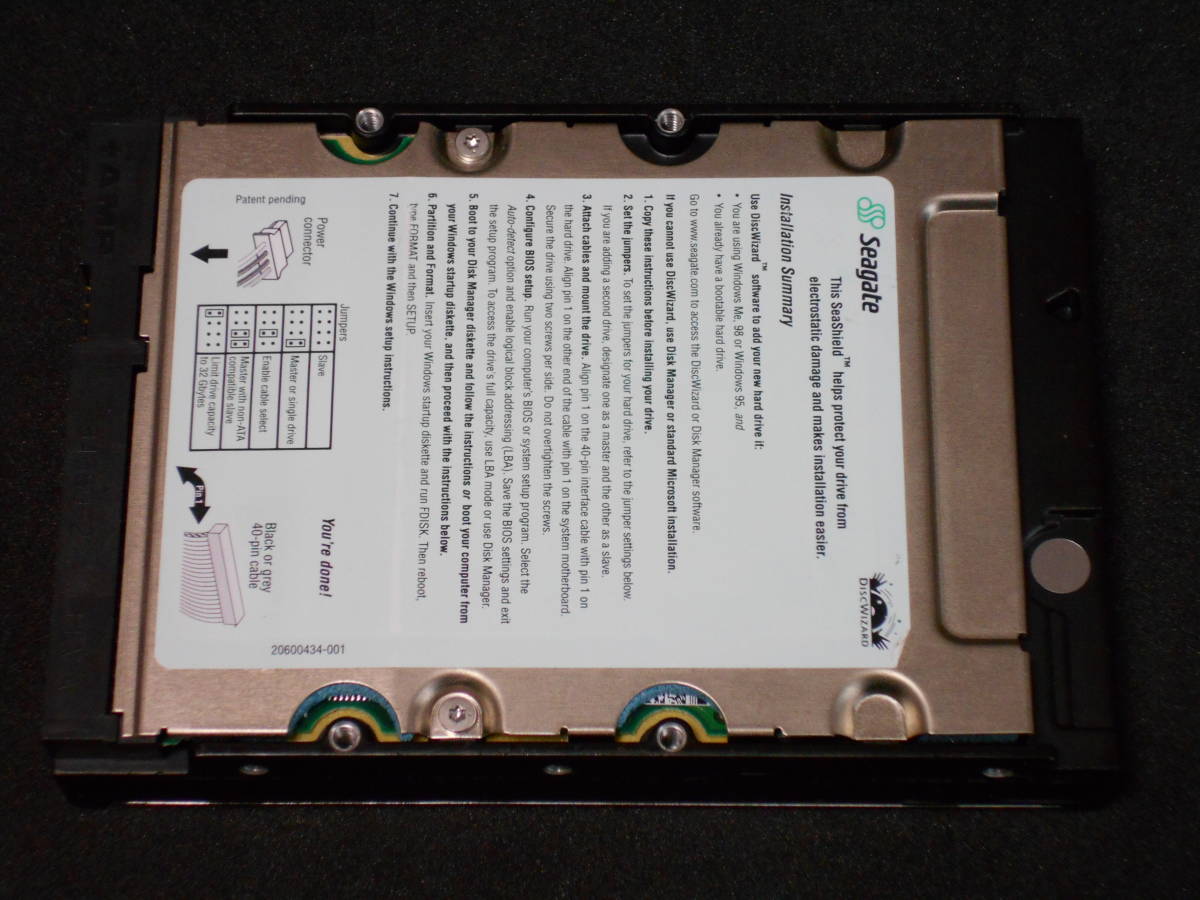 Seagate ST340016A / 40GB IDE ATA100 7200 HDD