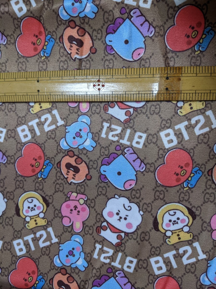 BTS BT21 TinyTAN タイニータン 生地 ハンドメイド ハギレ はぎれ 布