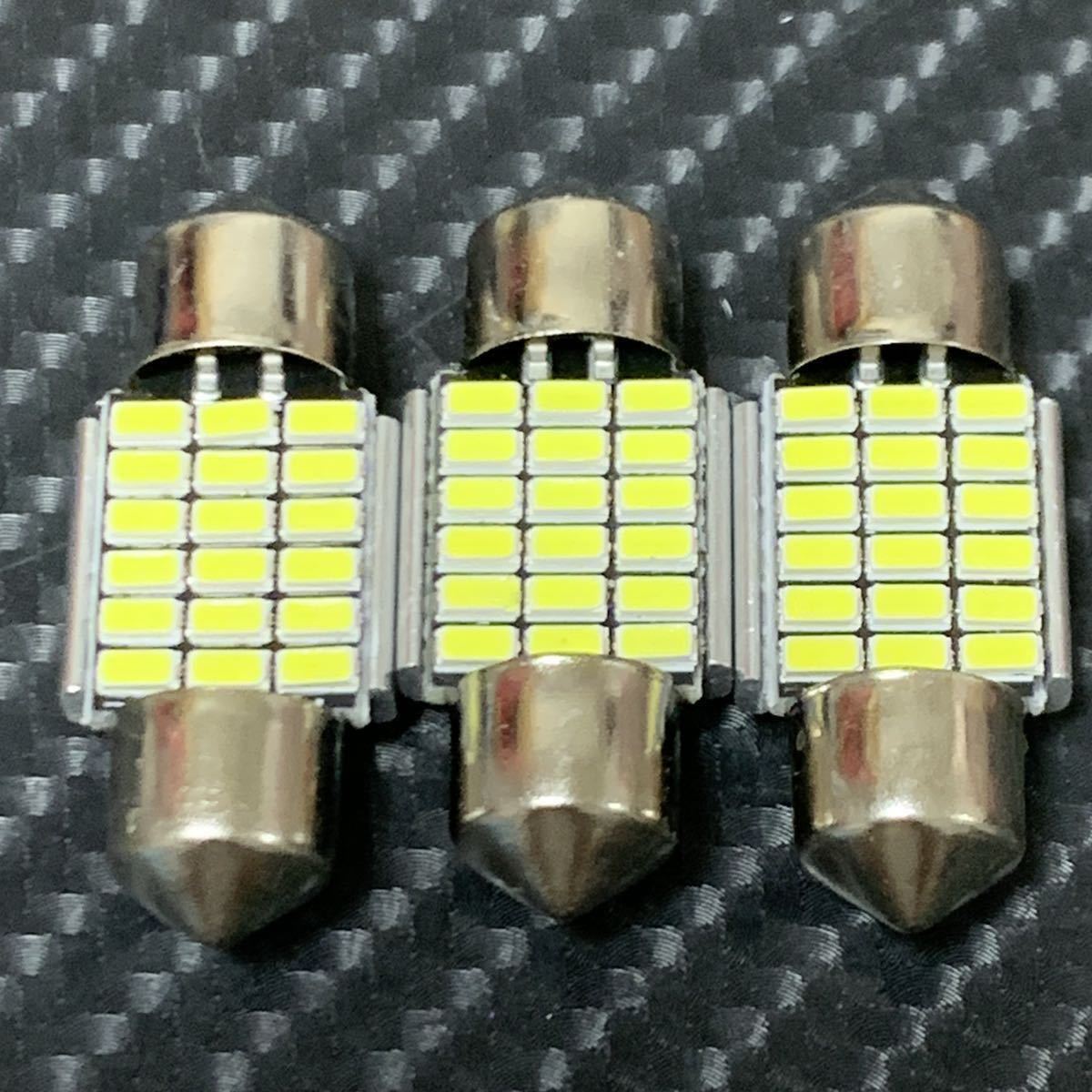 led t10×31 C5W C10W 3014 smd 18 led ナンバー灯 爆光 LED LEDバルブ 輸入車　エラーキャンセラー付　dc12 3個セット！　送料込み！_画像8